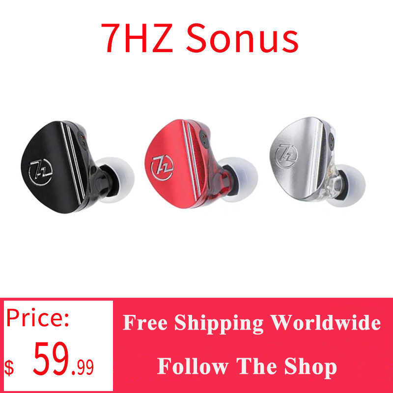 7HZ Sonus 1DD+1BA Hybrid IEM HiFi In-ear Earphones with Detachable