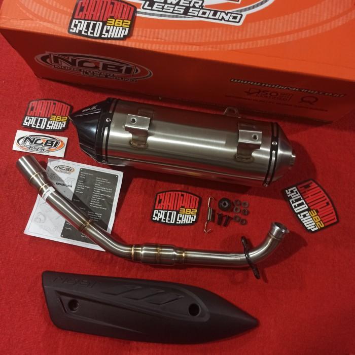 ASLI Knalpot Standar Racing NOBI NOB1 Bold X Stainless New N Turbo Tech Neo S New Aerox 155 Alpha