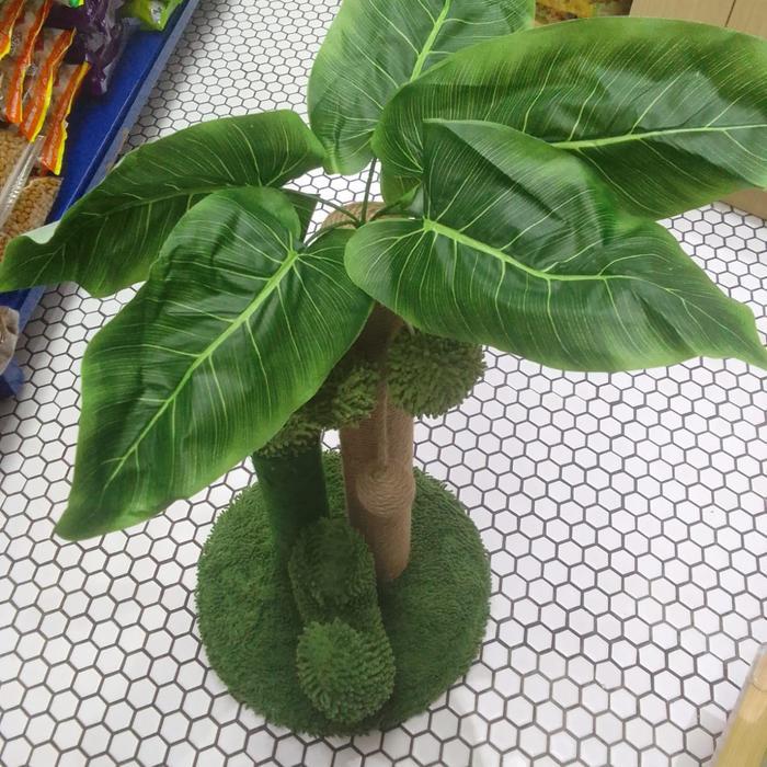 Cakaran Mainan Kucing Bentuk Pohon Kelapa Cat Scratching #019