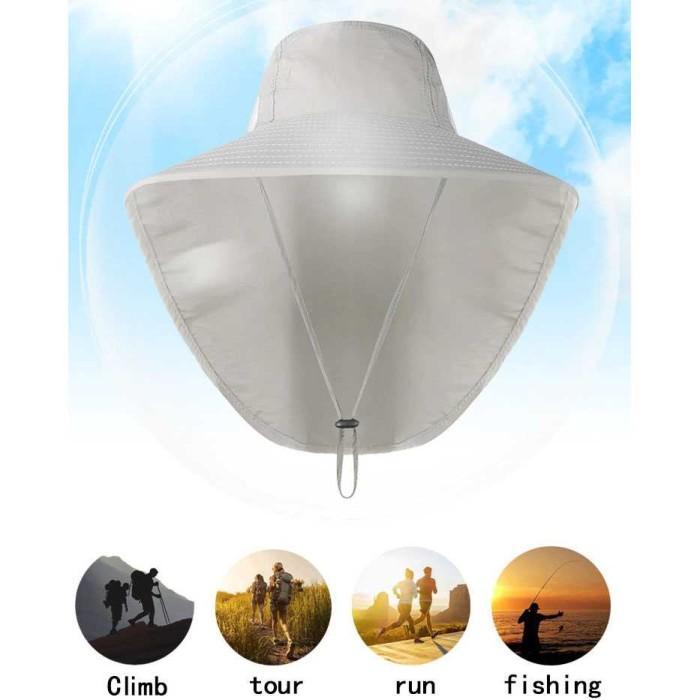 Eiger - Topi Topi Lebar Outdoor Mancing Pria Wanita Anti Panas Waterproof