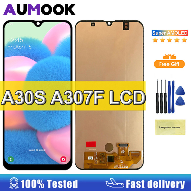 AMOLED Display For Samsung Galaxy A30s A307F A307FN LCD Display Touch Screen Digitizer Assembly Repl