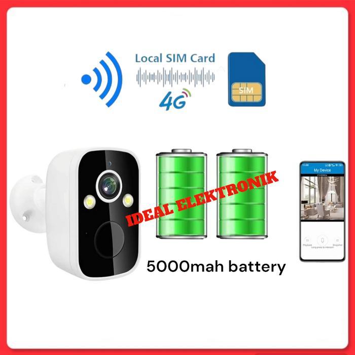 BERGARANSI Smart IPKamera CCTV battery Portable Kamera cctv Baterai Tanpa Listrik