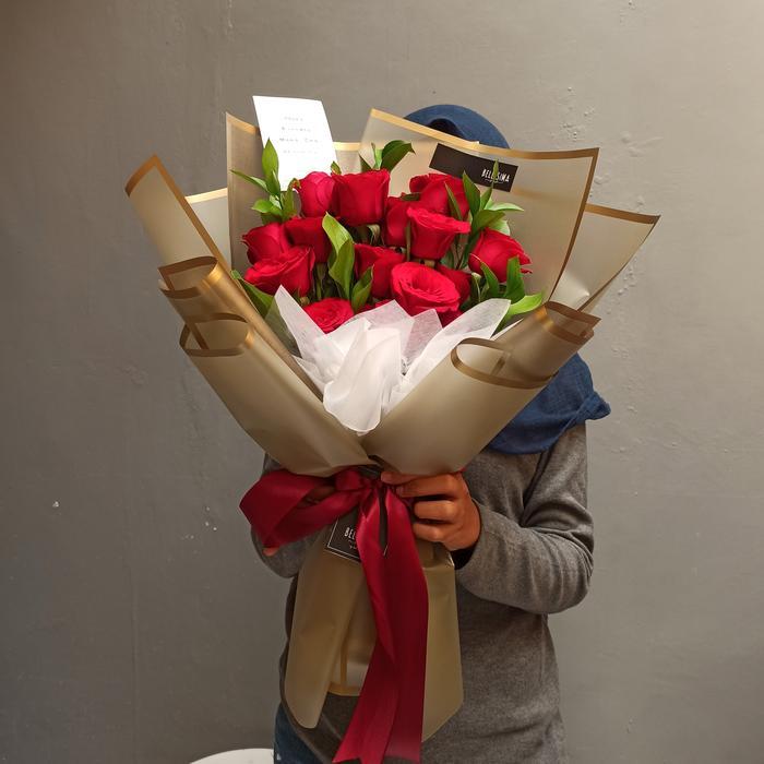 buket bunga mawar - bellisima florist bogor