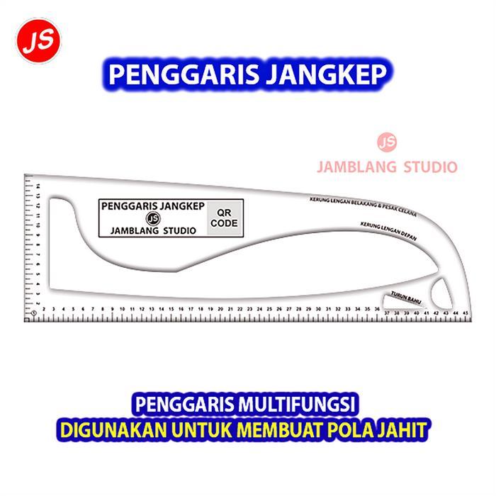 Penggaris Jangkep Multifungsi Tailor Penjahit Pola Lengkap [ Jamblang Studio ]