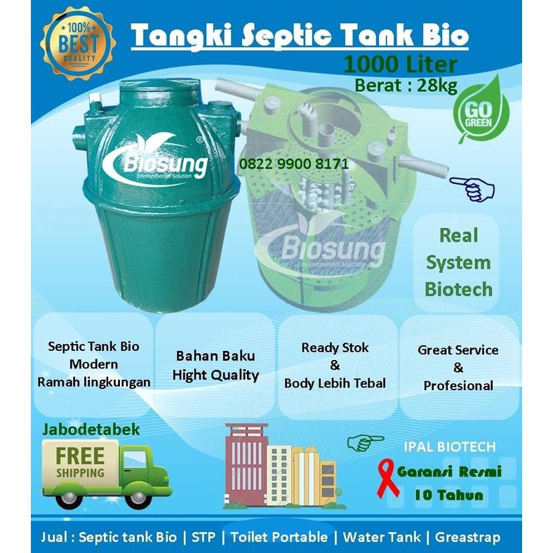 Septic Tank Biotech Biosung Bs-6 1000L Terbaru 