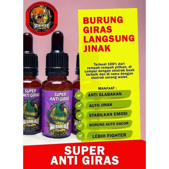 DISKON Termurah VITAMIN PENJINAK SEMUA BURUNG SUPER ANTI GIRAS BURUNG LANGSUNG JINAK READY STOCK