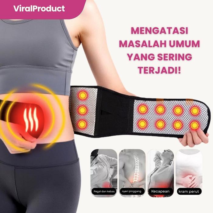 KORSET TERAPI KESEHATAN BATU TOURMALINE PERUT DAN PUNGGUNG - S