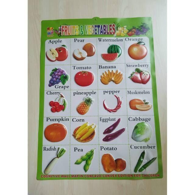 Poster Timbul Buah Dan Sayur