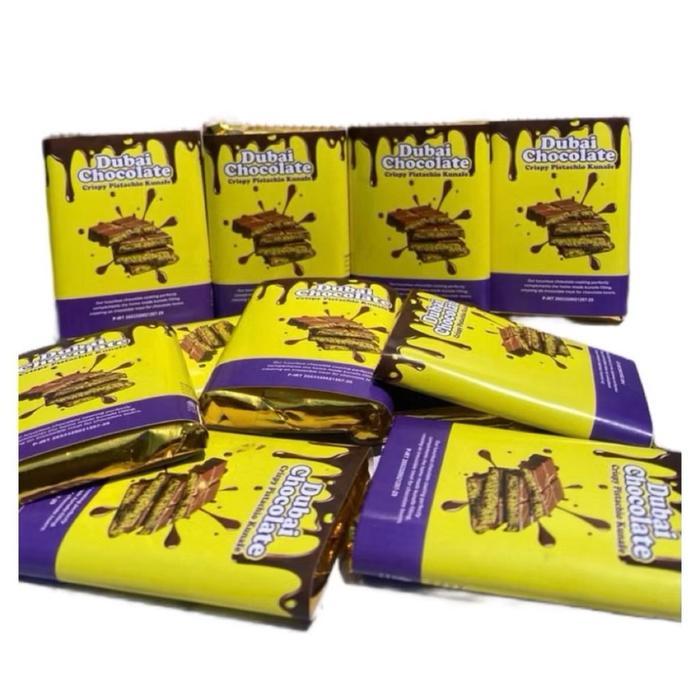 READY [85gr] Coklat Dubai Mini Kunafa Pistachio Crunchy