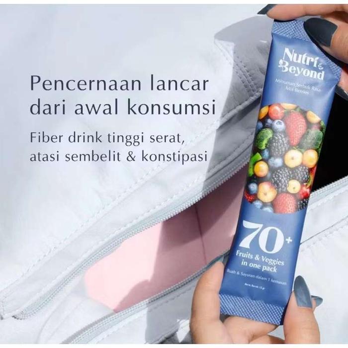 Nutri & Beyond Fiber Drink dengan Bh dan Sayur Rasa Miberry NutriBeyond