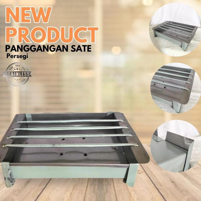 (PDW) Tempat Bakaran Arang / Pemanggang Segi Dan Persegi Panjang / Tempat Bakar Bakaran Sate dll