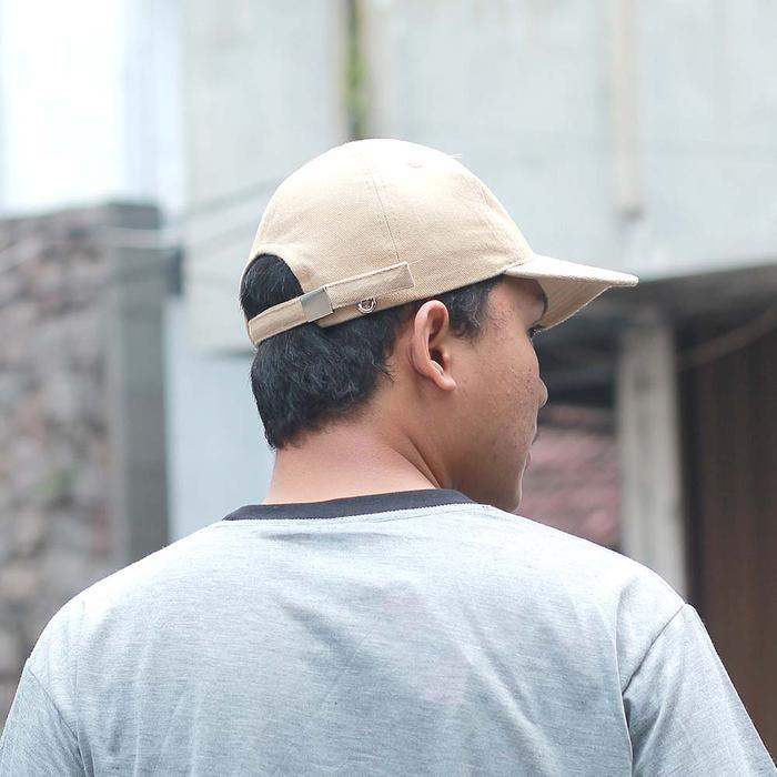 Topi Baseball Pria Truer Dad Hat Sport Cap Distro Cream GM 444