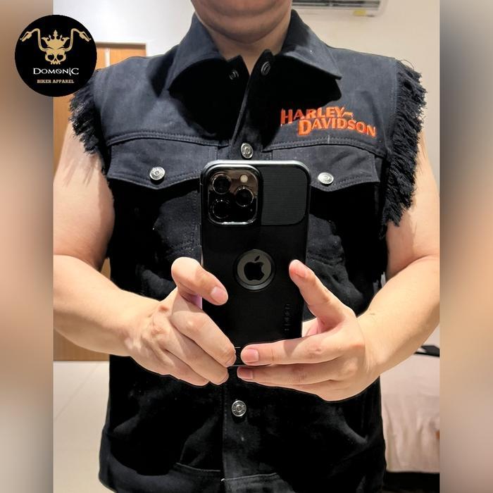 VEST JAKET JEANS MOTOR HARLEY DAVIDSON KUALITAS ORIGINAL kode JVM32