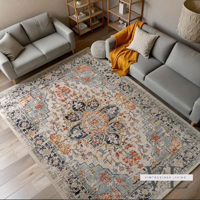 Karpet Jumbo Boho Vintage Bisa Instant anti slip