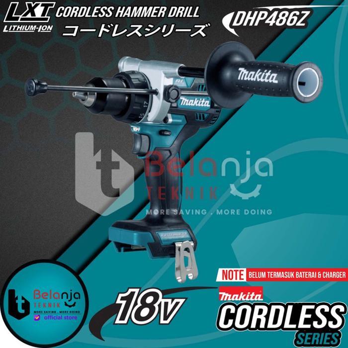 TERMURAH TERLARIS TERBARU MAKITA CORDLESS HAMMER DRILL DHP486Z MESIN BOR BATERAI 18 VOLT DHP 486 MAX