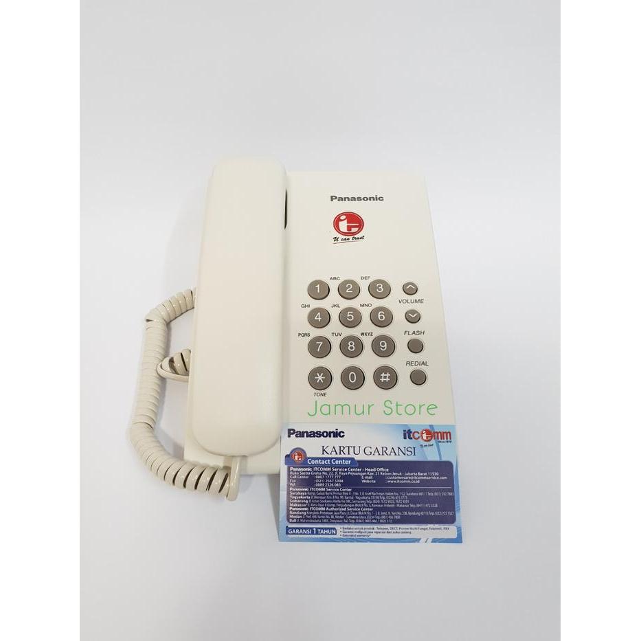 Baru Telepon Rumah/Telepon Kabel/Telepon Kantor Panasonic Kx-Ts505 White It