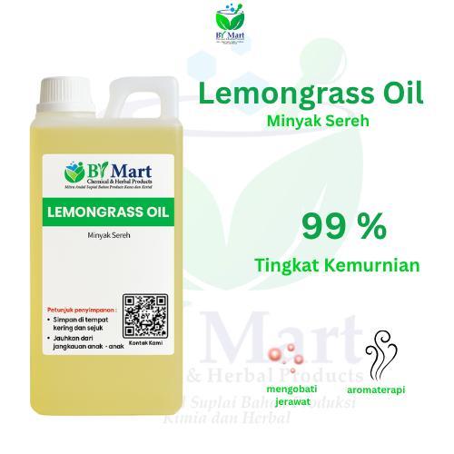 BY KIMIA & HERBAL - Lemongrass Oil / Minyak sereh Dapur / Essential oil Lemongrass - Aromaterapi