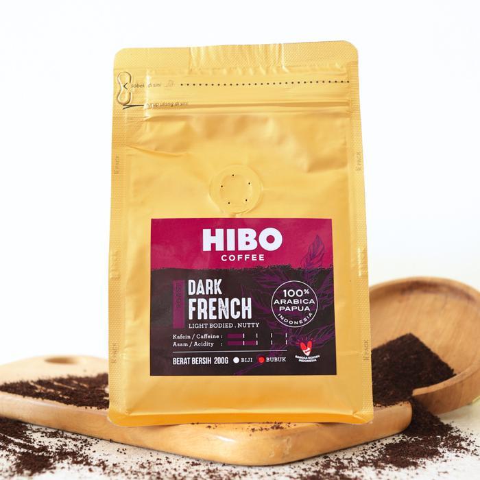 Best seller HiBO Dark French Coffee Powder Bubuk Kopi Papua 200g NEW