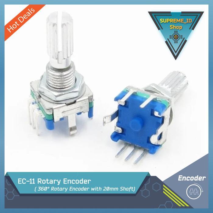 NEW EC11 EC-11 Rotary Encoder / Digital Potentiometer 5-pin Sensor with Push Button 5V