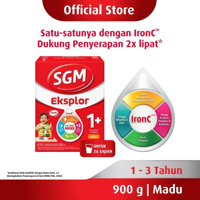 Susu Sgm 1+ Madu 900Gr Rasa Madu 900 Gram Box Dus Sgm1+ Terbaru 