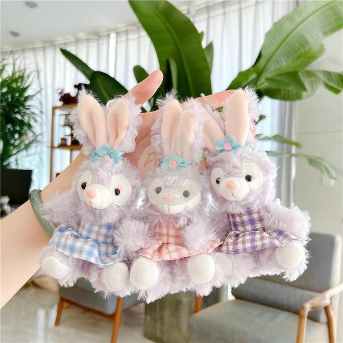><><><] Gantungan Tas Stella Lou Boneka Stella Lou Dress Disney Bagcharm Plush Doll Keychain