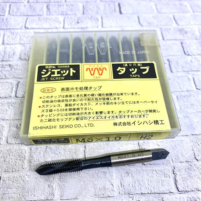 Ada Stok Tap mesin M6 x 1 PO merk Seiko Japan baru Tap M6x1