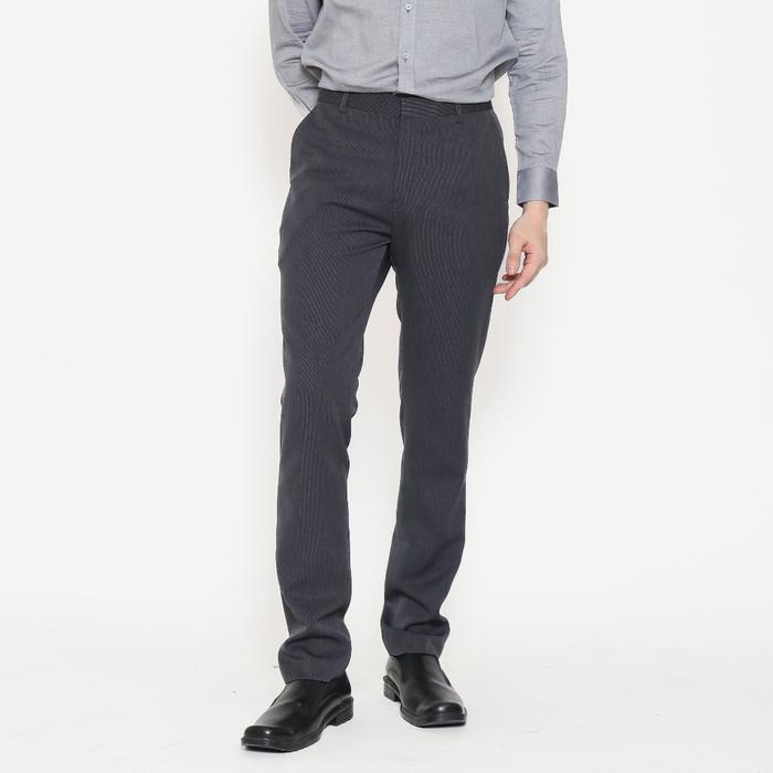 TERLARIS or Celana Panjang Pria Slim Fit, Reguler Fit Abu Hitam TITAN-PL READY STOCK