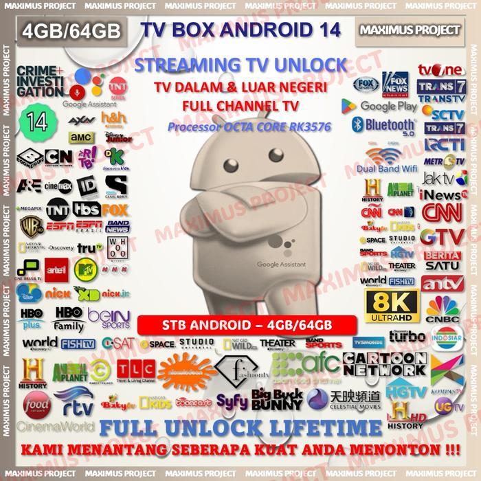 Promo Smart Tv Box Android 14 Evpad 10P 6S 6P 5S Svicloud Tanix Mxq Q3 X3 X9 X96 K9 H96 Max X96Q M96