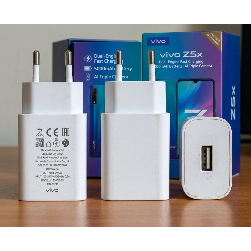 Batok Cas Vivo V1820C-EU Ori Bekas Fast Charging 18W 9V 2A Untuk Vivo Z5x
