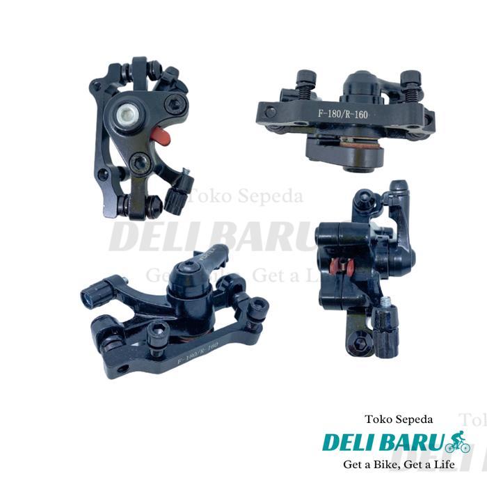 Vertex Kepala Rem Cakram Mekanik 160 Depan Dan Belakang Sepeda Mtb, Lipat