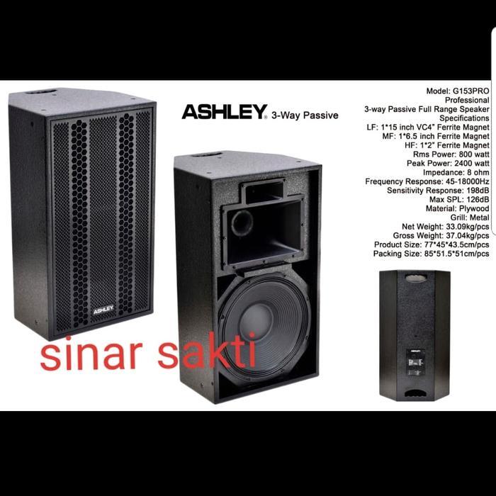 SPEAKER ASHLEY G153PRO/G153 PRO PASIF 3WAY 1PCS ORIGINAL