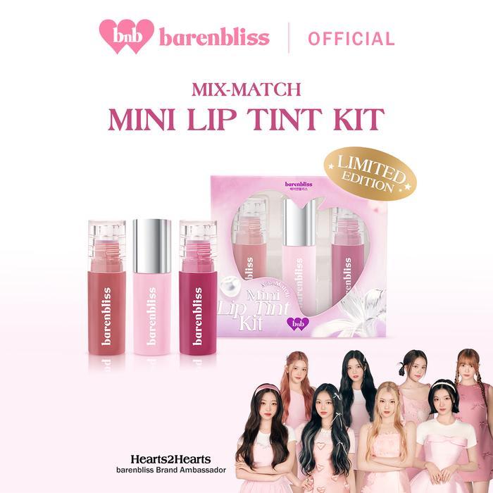 Original Must HaveBnb Barenbliss Mix-Match Mini Lip Tint Kit (Mousse Tint And Glow Tint 3Pcs