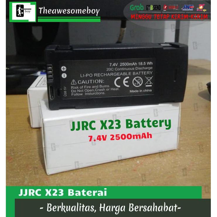Jjrc X23 Battery 7.4V 2500Mah Drone Baterai