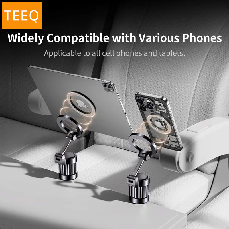 Magnetic Airplane Phone Holder Mount for Magsafe Travel Essential Accessory Foldable Handsfree Phone