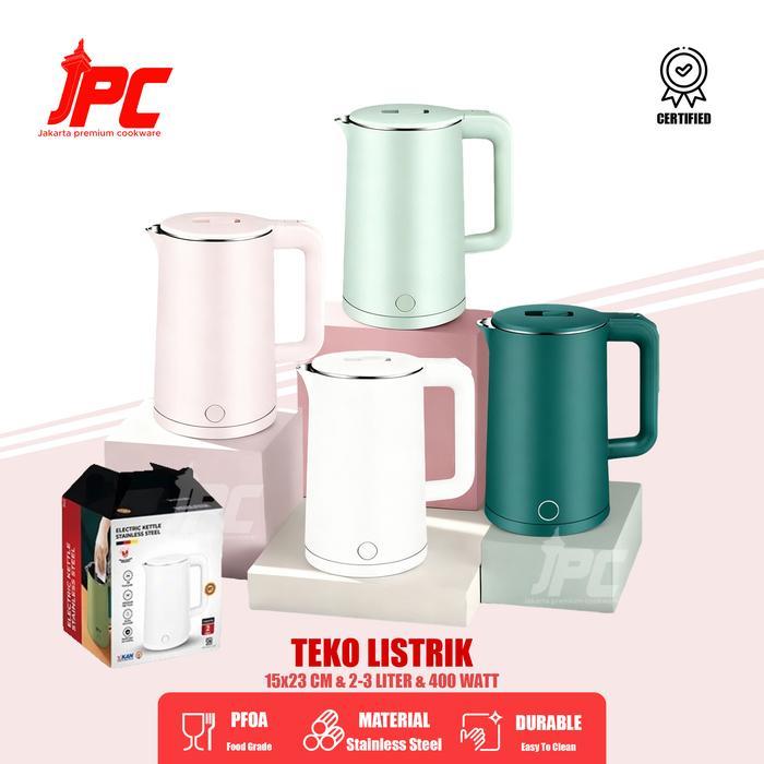 TERBARU JPC Ketel Listrik Otomatis 400W 2L/Pemanas Air Ketel Listrik Suara Ketel Air Mendidih Ketel