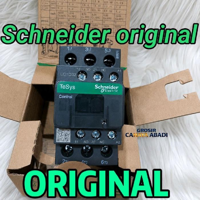 Kontaktor Schneider Lc1D32M7 220V,Lc1D32Q7 380V,Lc1D32F7 110V,Lc1D32E7 48V,Lc1D32B7 24V,Lc1D32D7 42V
