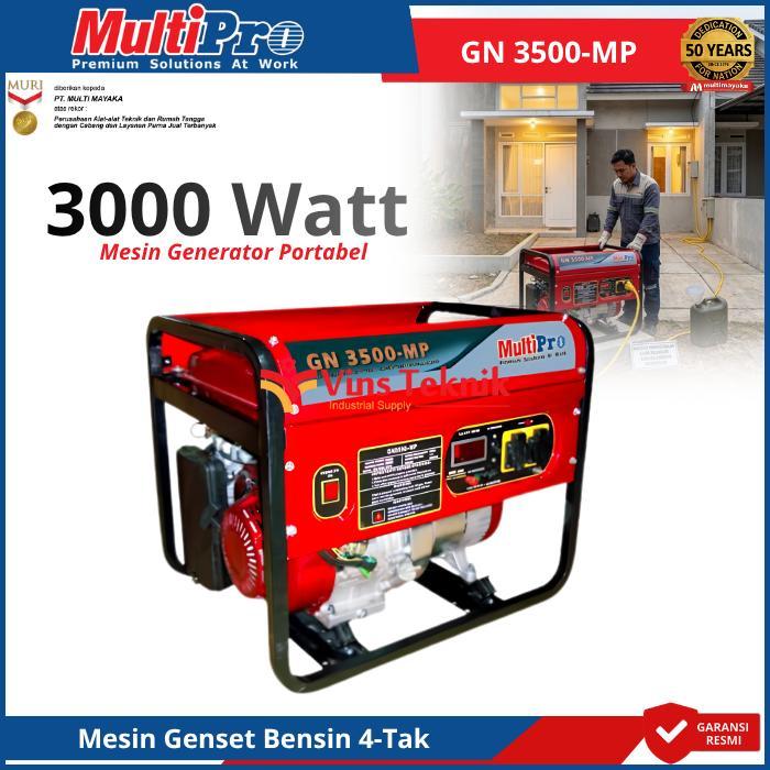 MULTIPRO GN 3500E-MP Mesin Genset Listrik Genset Bensin 4Tak Generator Genset 3000Watt GN3500E