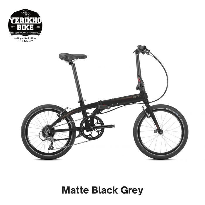 Sepeda Lipat / Folding Bike 20 Tern Link D8 - Black Grey