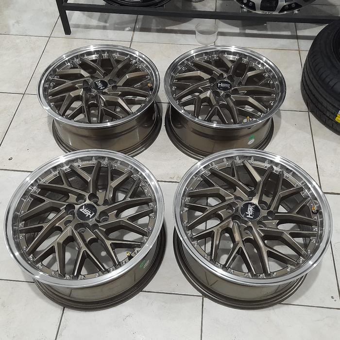 velg mobil seken R17 baut 4 hsr sepulu ring 17 pcd 4x100/114.