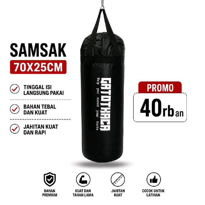 Samsak Gatotkaca 70cm Untuk Olahraga Boxing Tinju Muaythai Karate Pencak Silat