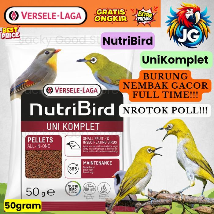 NutriBird Uni Komplet 50gr Pleci, Voer Pleci PREMIUM Versele-laga Pakan Burung Pleci Original Import
