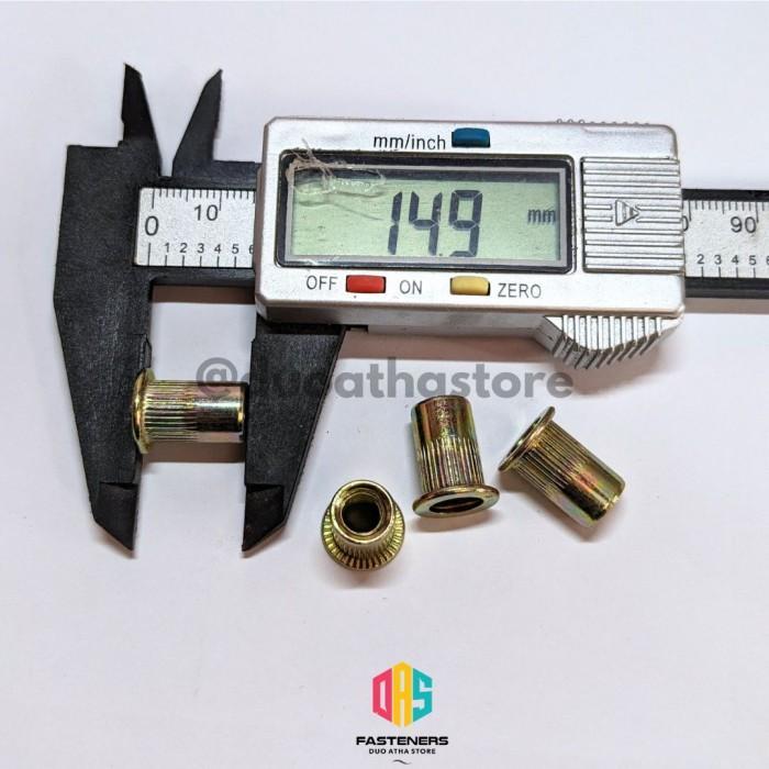 SALE Rivet Nut M6 Yellow / Mur Rivet M6 Kuning / Insert Nut M6 / Sert Nut