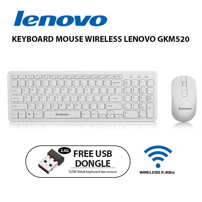 PAKET KEYBOARD LENOVO WIRELESS+MOUSE LENOVO WIRELESS COMBO SET GKM520