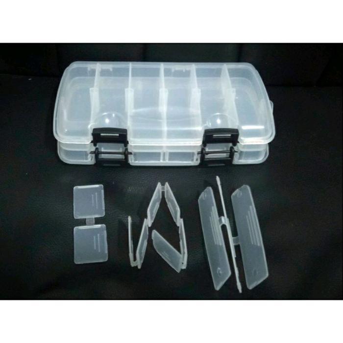 bok lure/kotak umpan pancing panjang 21cm medel dua tingkat