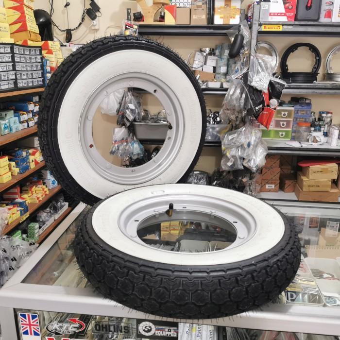 Velg Vespa Ring 10 Danmotor Original set Ban Continental Whitewall