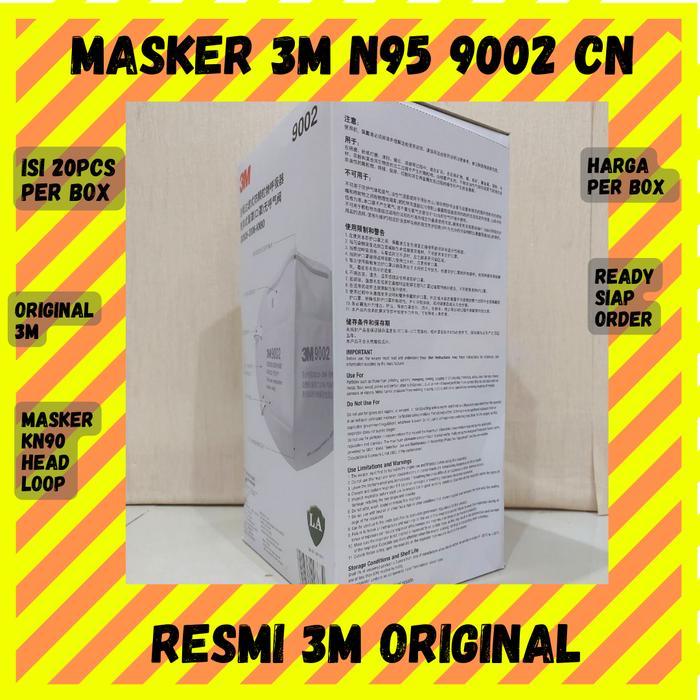 Masker N95 9002 CN Headloop 50 Pcs Per Box ( buy one box masker 9002 free one box masker 1860s)