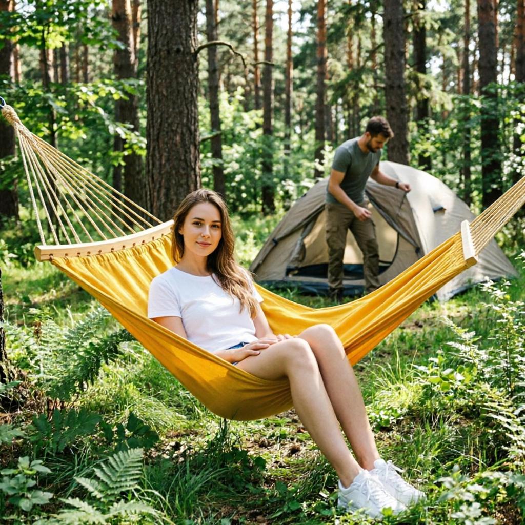 Hammok Swing Spreader Bar 2 Piees Wooden Portable Detahable Replaements Hammok Stands Aessories For
