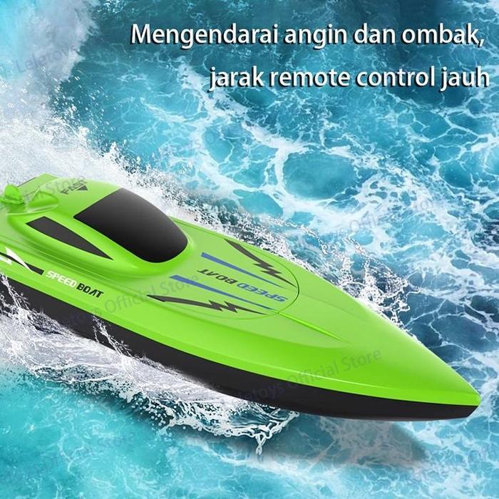 Terlaris Lele Toys 2.4Ghz Kapal RC Balap Air Dual Mesin Tahan Air Full Seal Performa Kuat Laju Cepat