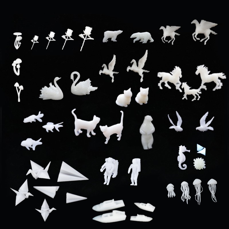 Mixed 3D Micro Jellyfish Landscape Mini Animals DIY Craft Handmade Resin Jewelry UV Epoxy Jewerly