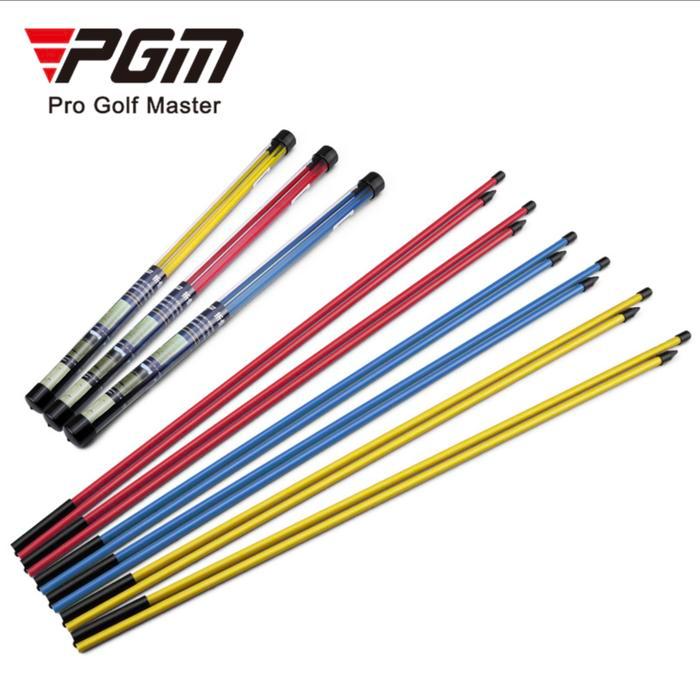 Pgm Golf Foldable Golf Swing Alignment Path Stick Training Aid Set #Gratisongkir